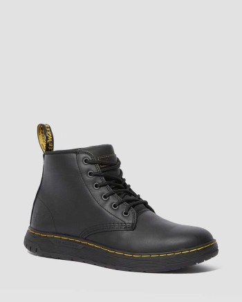 Dr Martens Amwell Slip Resistant Leather Šnurovacie Čižmy Damske Čierne | 1370-FLGEO